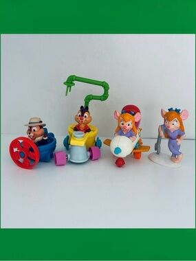 Vintage Disney McDonalds 1989 Happy Meal  Chip N Dale Rescue Rangers Toys (4)
